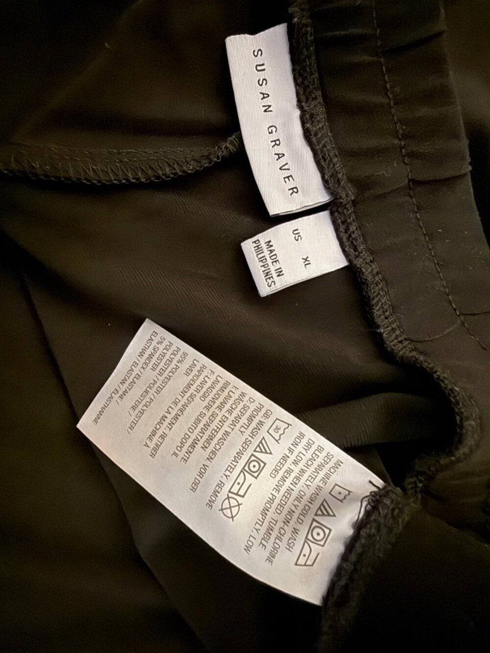 Susan Graver Crop Pants, Black, Weekend, XL